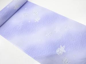 アンティーク　駒絽　辻ヶ花模様　着尺反物